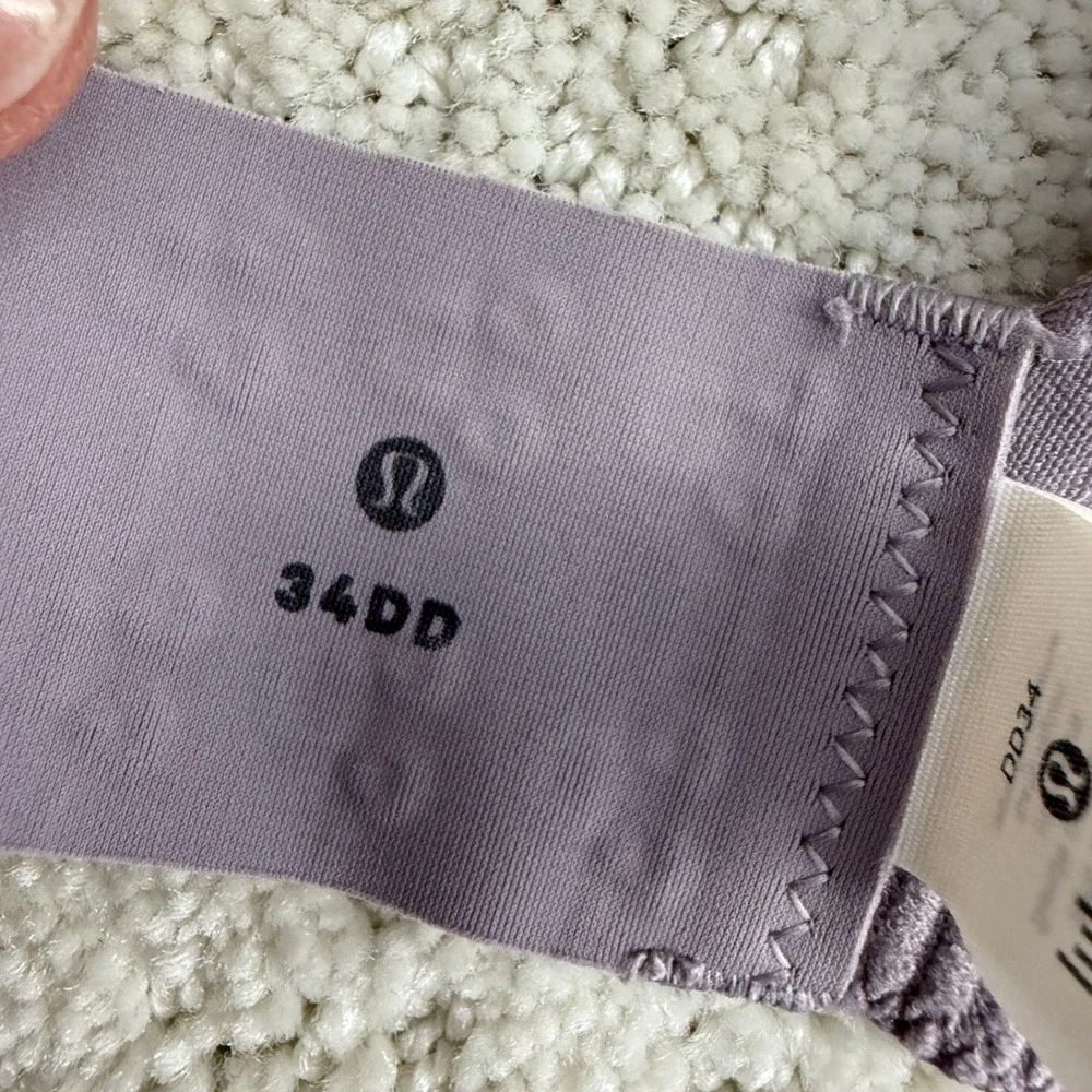 Lululemon Swift Speed Bra Womens 34DD Lunar Rock High Support W2BW5S Purple